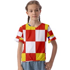 Kids  Cuff Sleeve Scrunch Bottom T-Shirt 