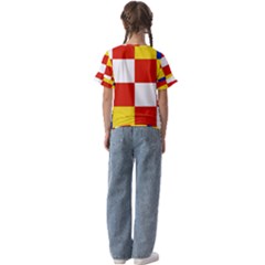 Kids  Cuff Sleeve Scrunch Bottom T-Shirt 