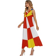V-Neck Sleeveless Wide Leg Pants Overalls 