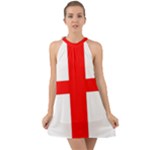 England Halter Tie Back Chiffon Dress