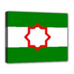 Andalusia Flag Canvas 14  x 11  (Stretched)