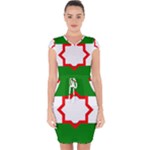 Andalusia Flag Capsleeve Drawstring Dress 