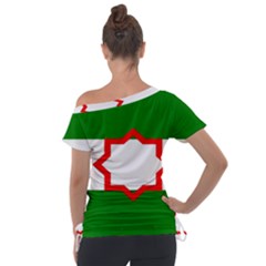 Off Shoulder Tie-Up T-Shirt 