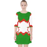 Andalusia Flag Quarter Sleeve Pocket Dress