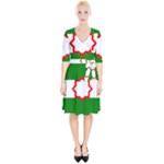 Andalusia Flag Wrap Up Cocktail Dress