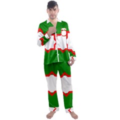 Men s Long Sleeve Satin Pajamas Set 