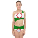 Andalusia Flag Spliced Up Two Piece Swimsuit