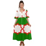 Andalusia Flag Kimono Sleeve Boho Dress