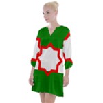 Andalusia Flag Open Neck Shift Dress