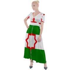Button Up Short Sleeve Maxi Dress 