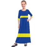 Curacao Kids  Quarter Sleeve Maxi Dress