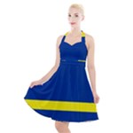 Curacao Halter Party Swing Dress 