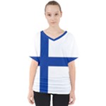 Finland V-Neck Dolman Drape Top