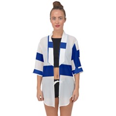 Open Front Chiffon Kimono 