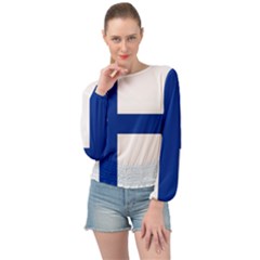 Banded Bottom Chiffon Top 