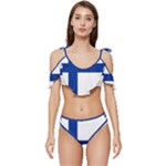 Finland Ruffle Edge Tie Up Bikini Set	