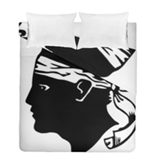 Corsica Flag Duvet Cover Double Side (Full/ Double Size) from UrbanLoad.com