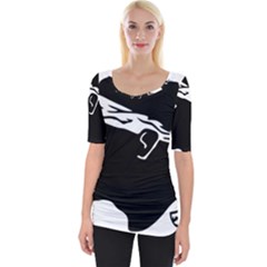 Wide Neckline T-Shirt 