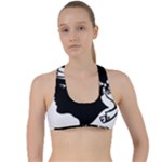 Corsica Flag Criss Cross Racerback Sports Bra