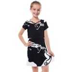 Corsica Flag Kids  Cross Web Dress