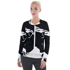 Velvet Zip Up Jacket 