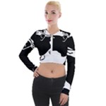 Corsica Flag Long Sleeve Cropped Velvet Jacket