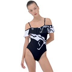 Frill Detail One Piece Swimsuit 