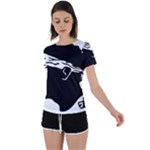 Corsica Flag Back Circle Cutout Sports Tee