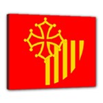 Languedoc Roussillon Flag Canvas 20  x 16  (Stretched)