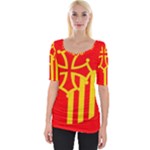 Languedoc Roussillon Flag Wide Neckline Tee