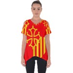 Languedoc Roussillon Flag Cut Out Side Drop Tee