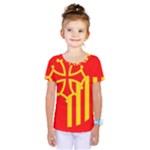 Languedoc Roussillon Flag Kids  One Piece Tee