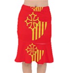 Languedoc Roussillon Flag Short Mermaid Skirt