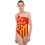 Languedoc Roussillon Flag Classic One Shoulder Swimsuit