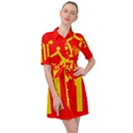 Languedoc Roussillon Flag Belted Shirt Dress