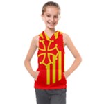 Languedoc Roussillon Flag Kids  Sleeveless Hoodie