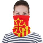 Languedoc Roussillon Flag Face Seamless Bandana (Adult)