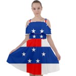 Netherlands Antilles Cut Out Shoulders Chiffon Dress