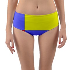 Reversible Mid-Waist Bikini Bottoms 