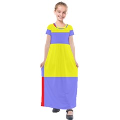 Kids  Short Sleeve Maxi Dress 