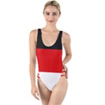Berlin Old Flag High Leg Strappy Swimsuit