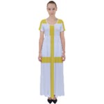 Nord Trondelag High Waist Short Sleeve Maxi Dress