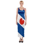 Frisian Flag Fitted Maxi Dress