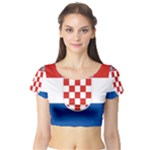 Croatia Short Sleeve Crop Top