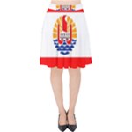 French Polynesia Velvet High Waist Skirt