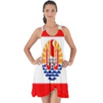 French Polynesia Show Some Back Chiffon Dress
