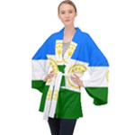 Bashkortostan Flag Long Sleeve Velvet Kimono 