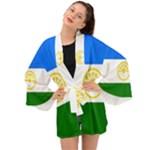 Bashkortostan Flag Long Sleeve Kimono