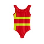 Normandy Flag Kids  Frill Swimsuit