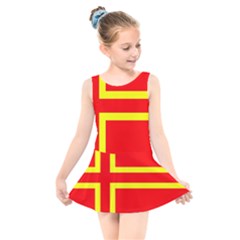 Kids  Skater Dress Swimsuit 